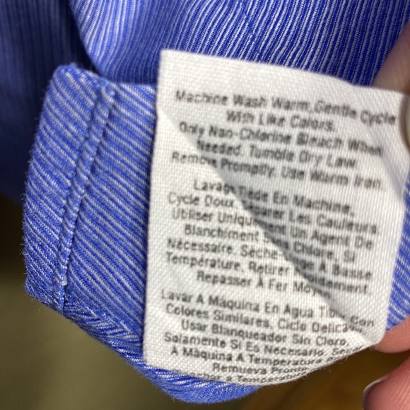 DONNA KARAN NWOT Mens Button Up - Picture 7 of 9